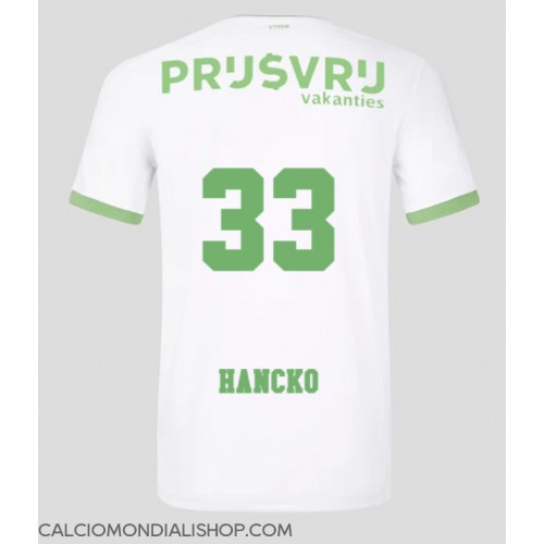 Maglie da calcio Feyenoord David Hancko #33 Terza Maglia 2023-24 Manica Corta